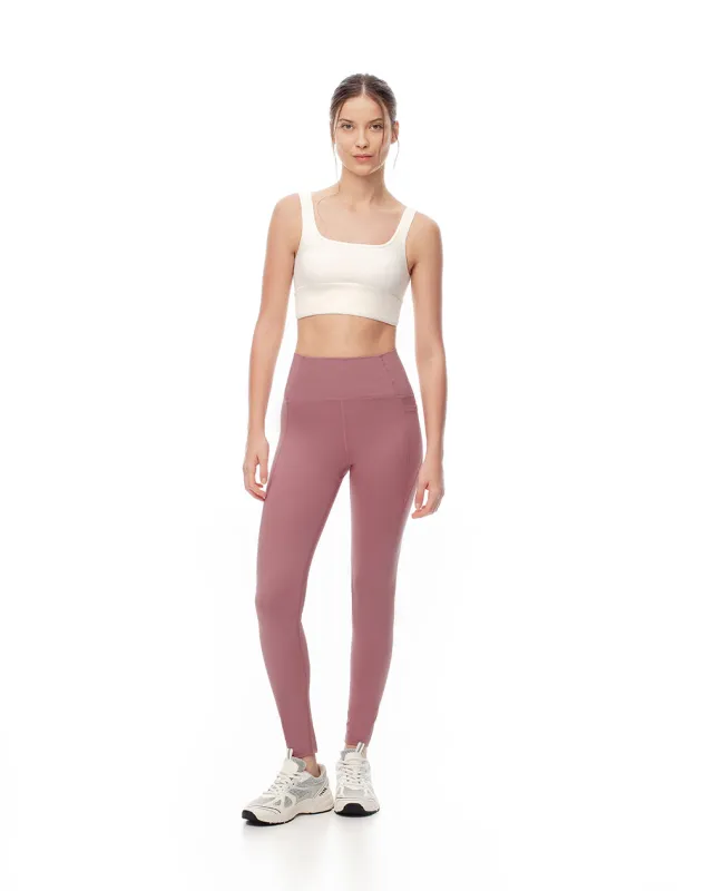 Legging tiro alto malva sold by Gef