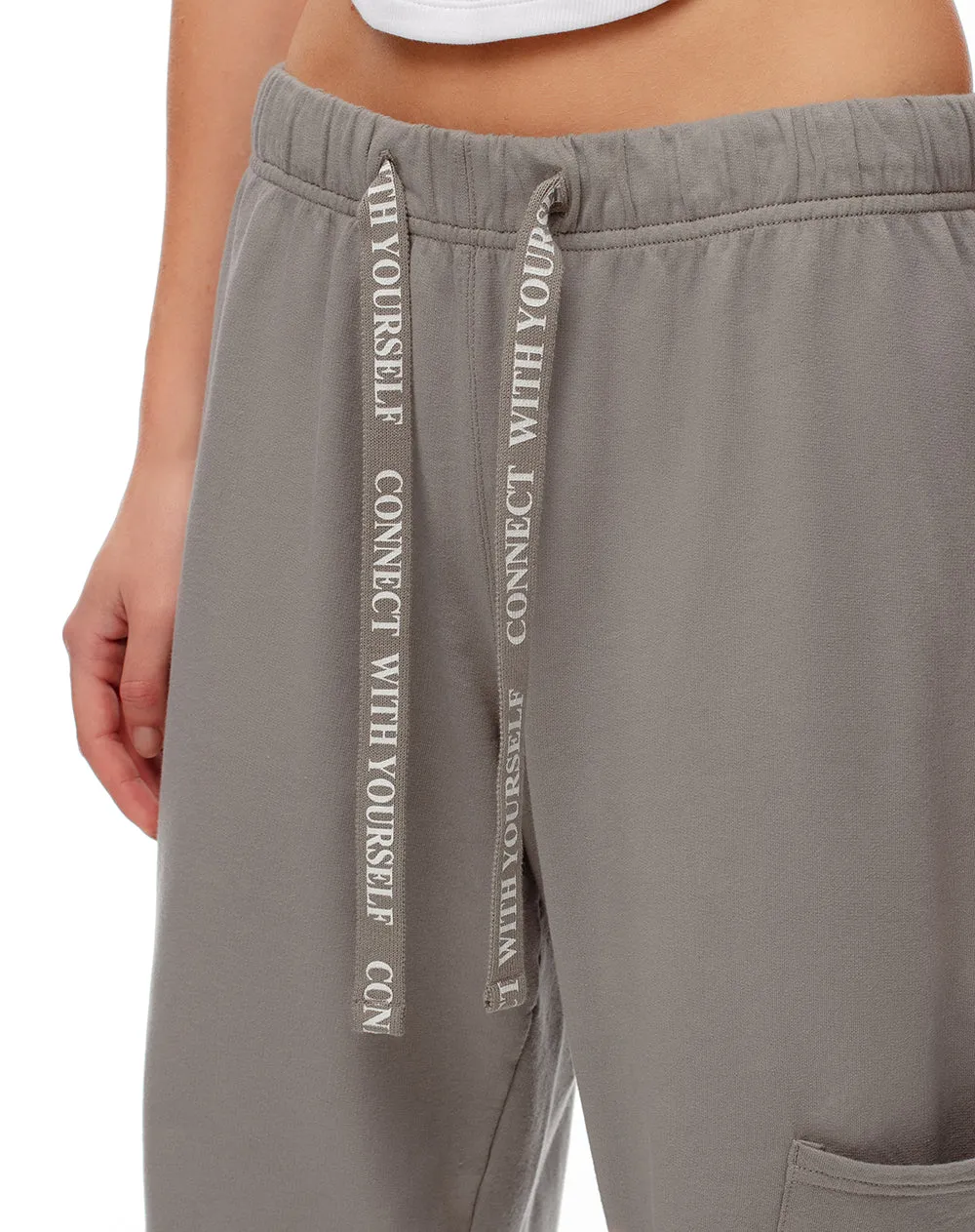 Jogger tiro medio algodón taupe mujer sold by Gef product image thumbnail 5
