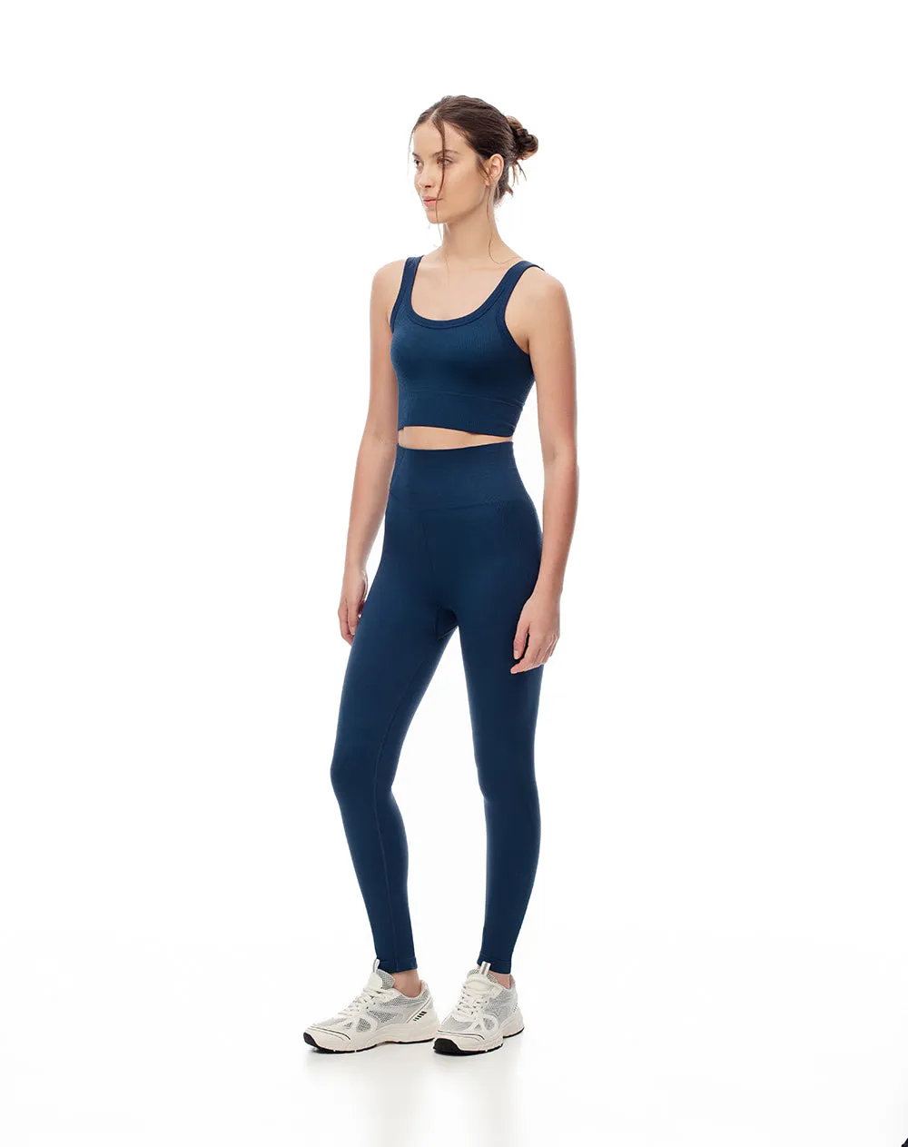 Crop top deportivo seamless azul mujer sold by Gef product image thumbnail 3