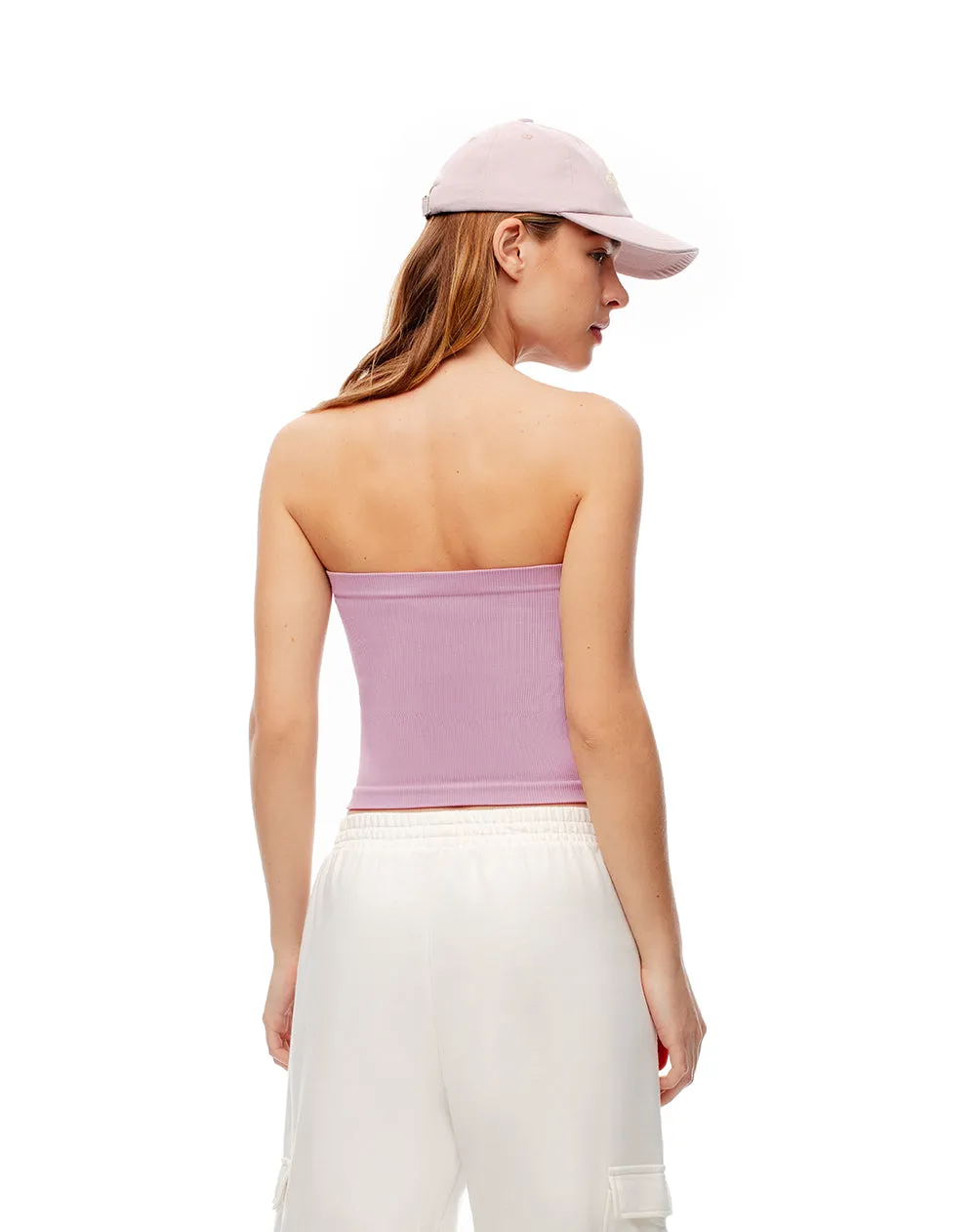 Crop top slim strapless seamless lila mujer sold by Gef product image thumbnail 2
