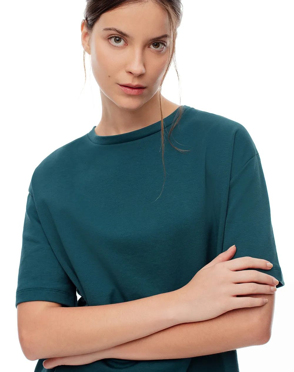 Camiseta oversize verde mujer sold by Gef product image thumbnail 4