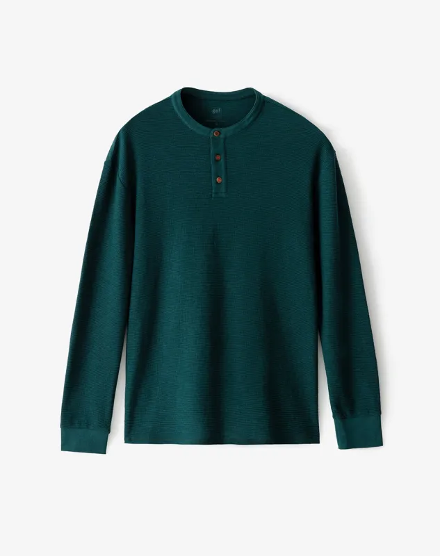 Camiseta slim fit manga larga verde sold by Gef