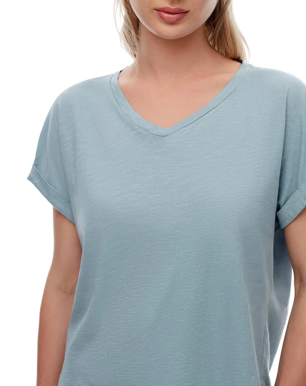 Camiseta relax algodón verde mujer sold by Gef product image thumbnail 4