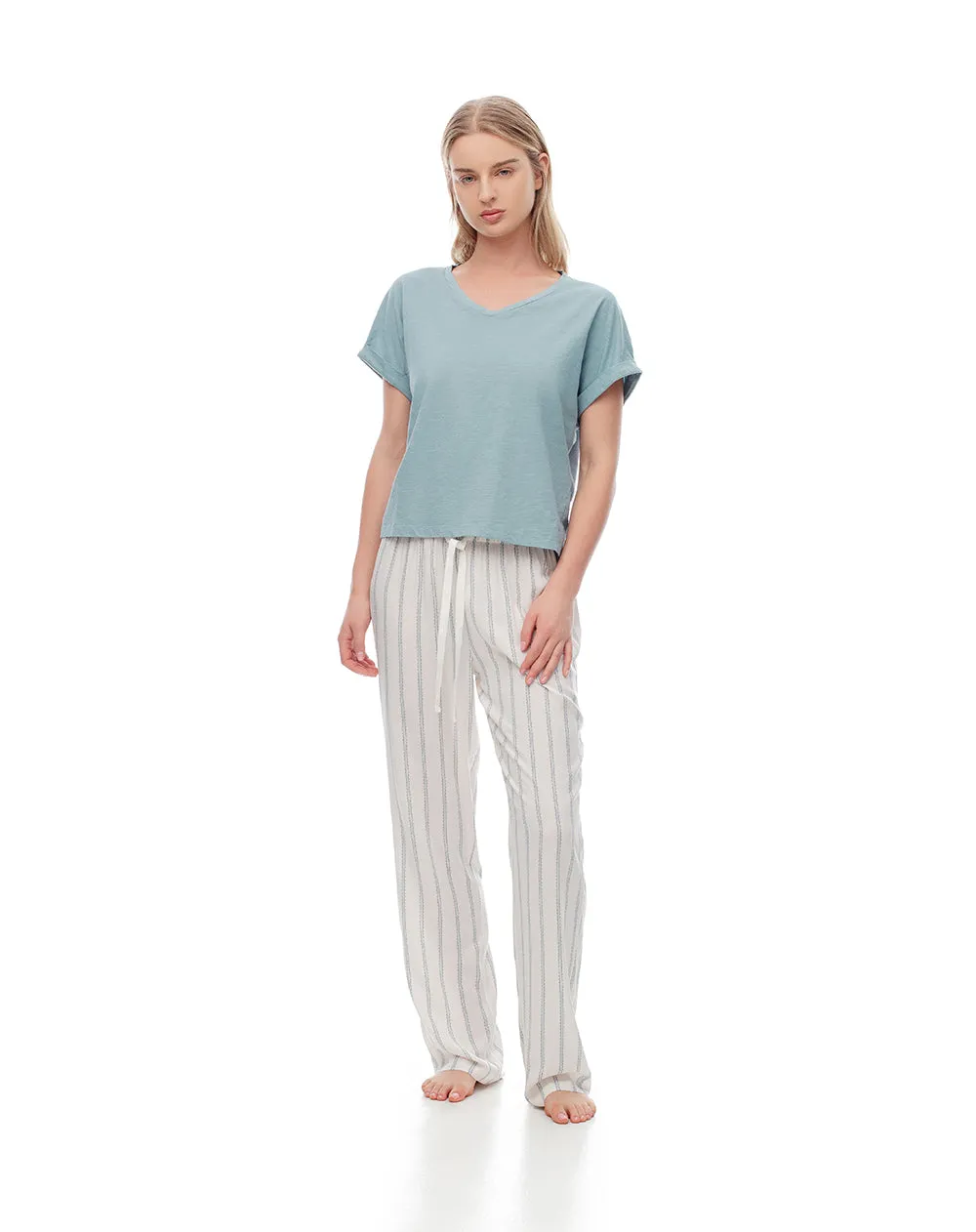 Camiseta relax algodón verde mujer sold by Gef product image thumbnail 3