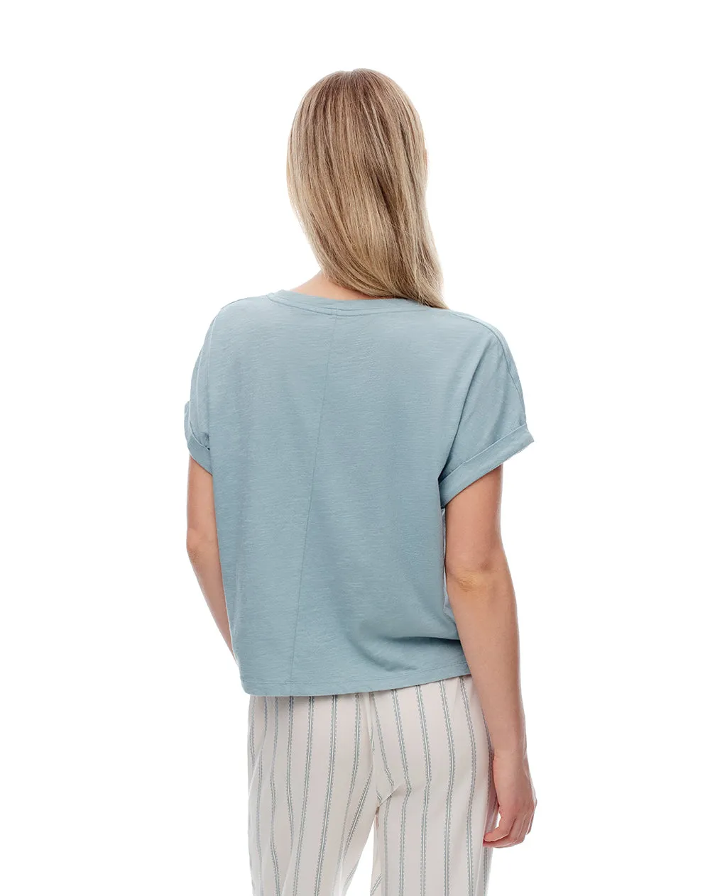 Camiseta relax algodón verde mujer sold by Gef product image thumbnail 2