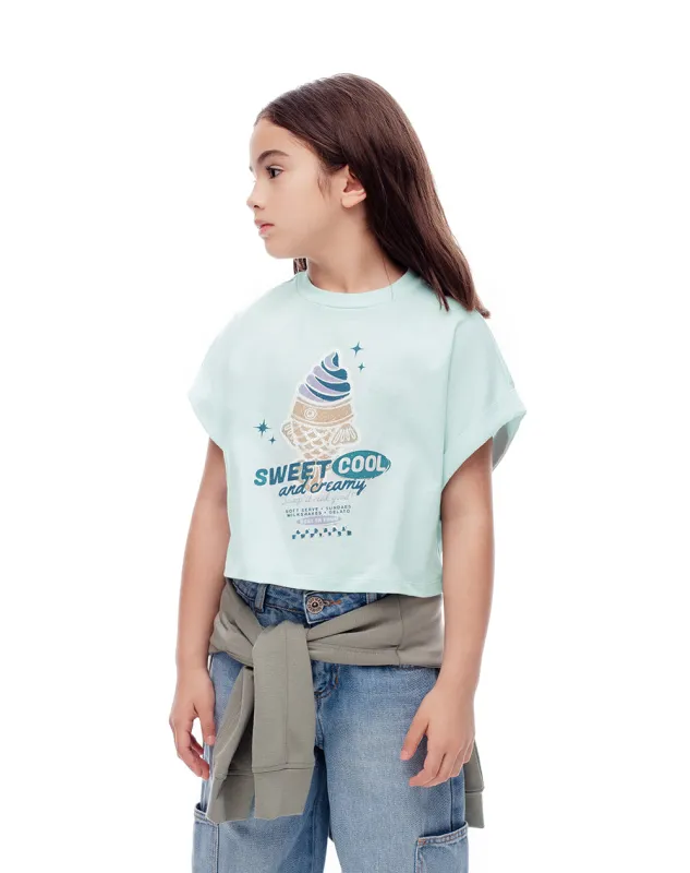 Camiseta relaxed fit manga corta rosada sold by Gef