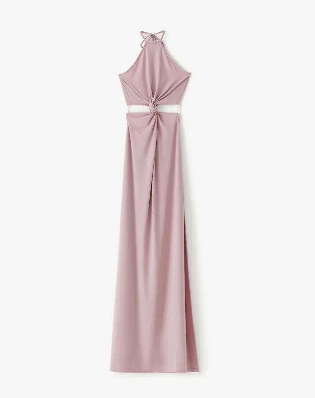 Vestido largo lila sold by Gef