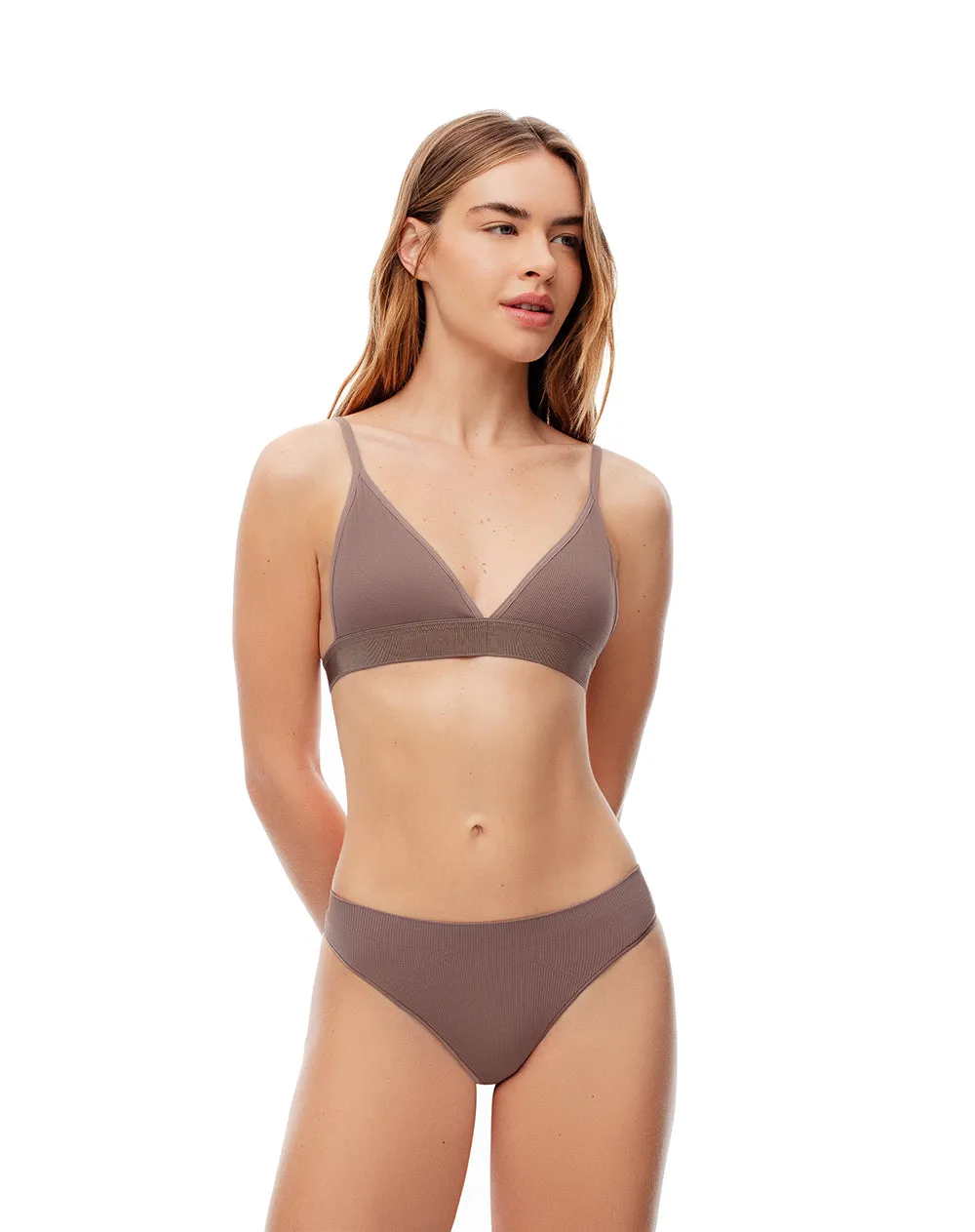 Top soporte medio seamless café sold by Gef product image thumbnail 3