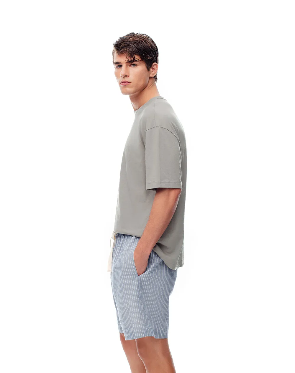 Bermuda de pijama hombre algodón rayas sold by Gef product image thumbnail 3
