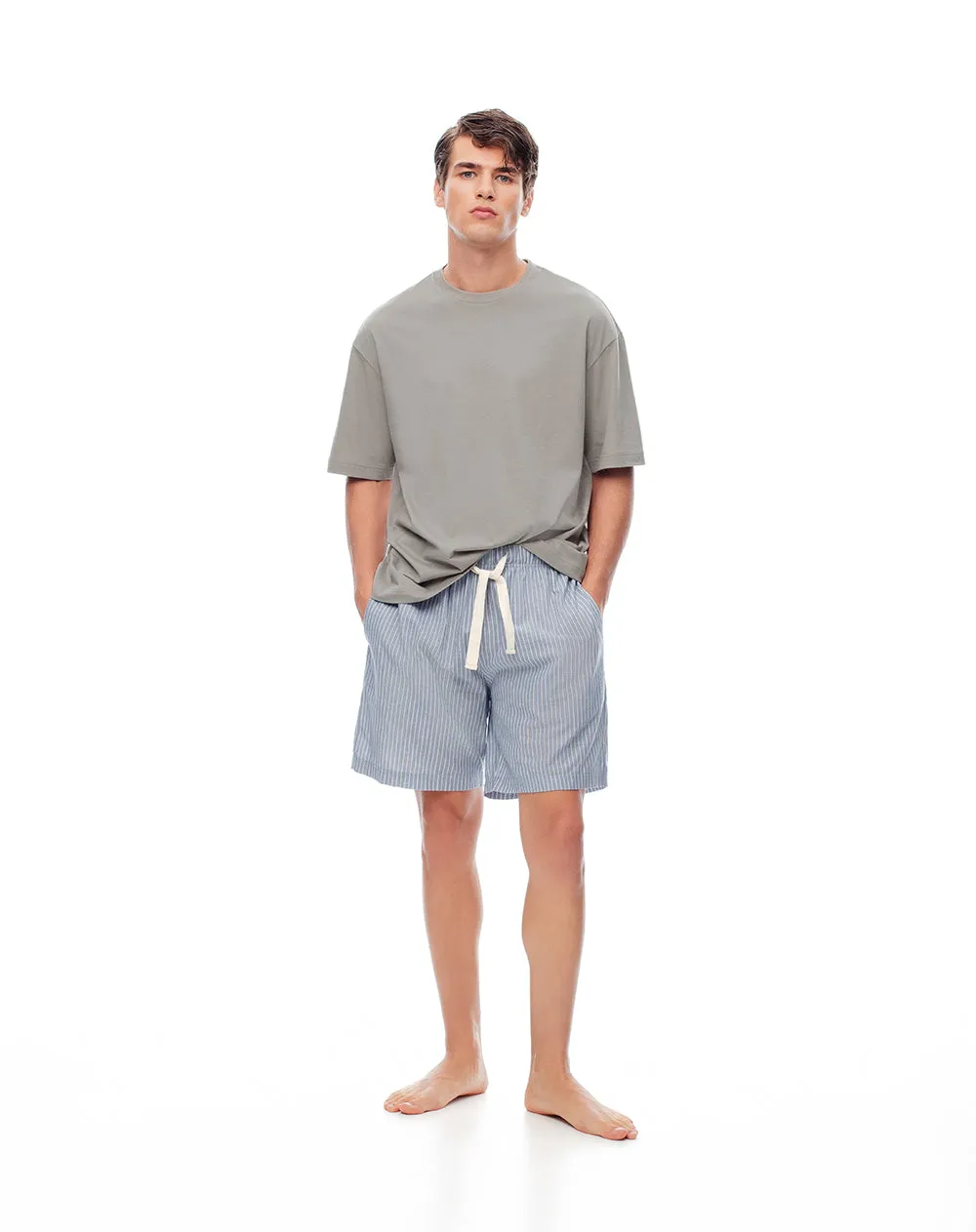 Bermuda de pijama hombre algodón rayas sold by Gef product image thumbnail 4