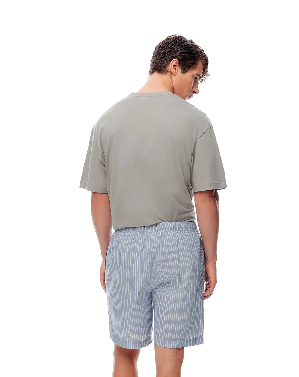 Bermuda de pijama hombre algodón rayas sold by Gef product image thumbnail 2