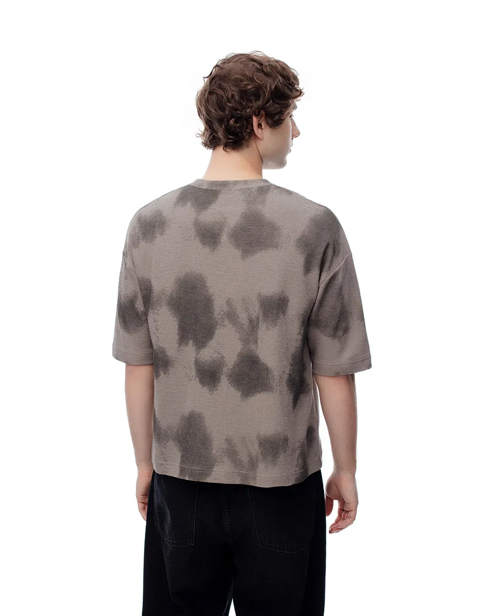 Camiseta regular algodón tie dye café estampada hombre sold by Gef product image thumbnail 2