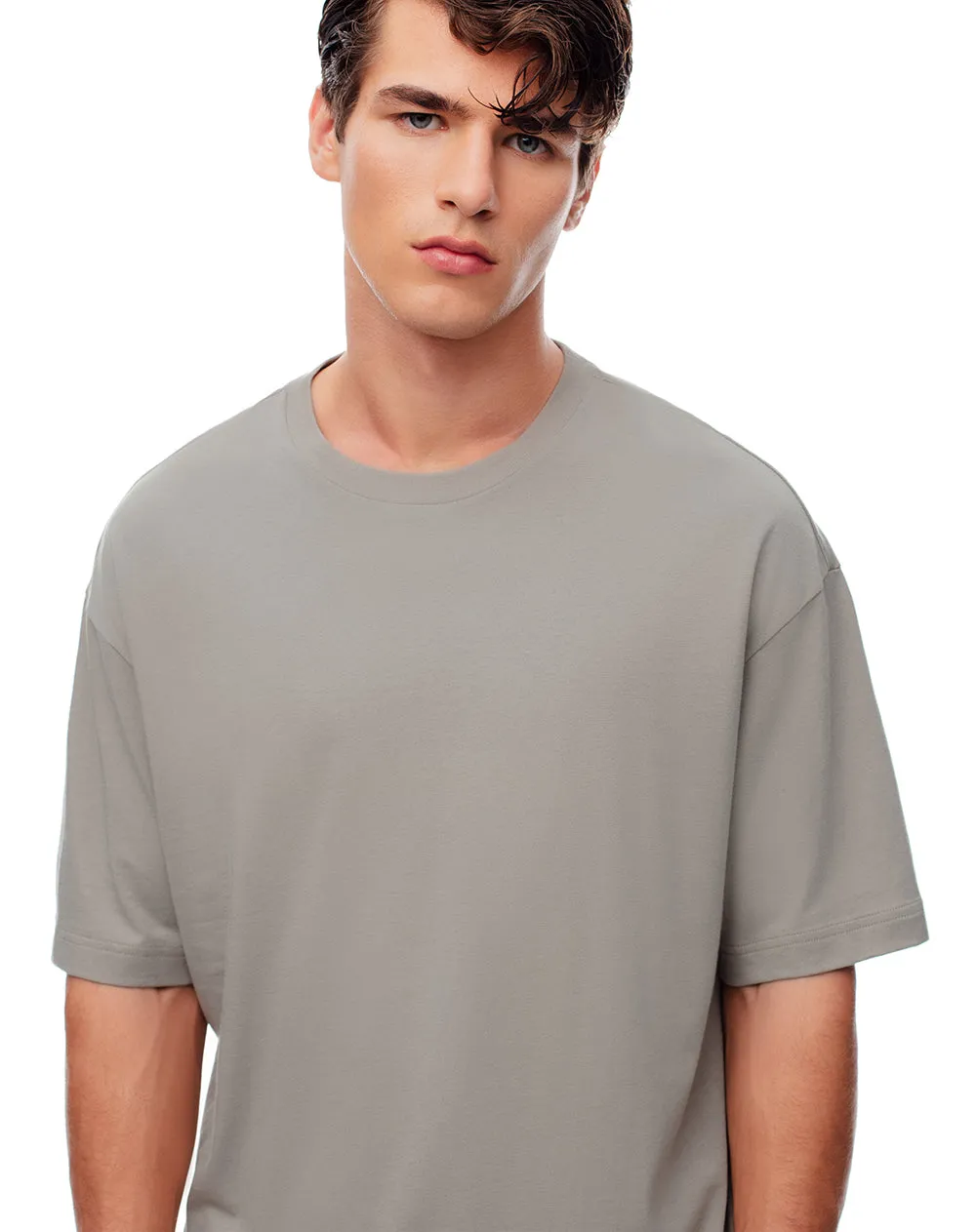 Camiseta relax algodón taupe hombre sold by Gef product image thumbnail 4