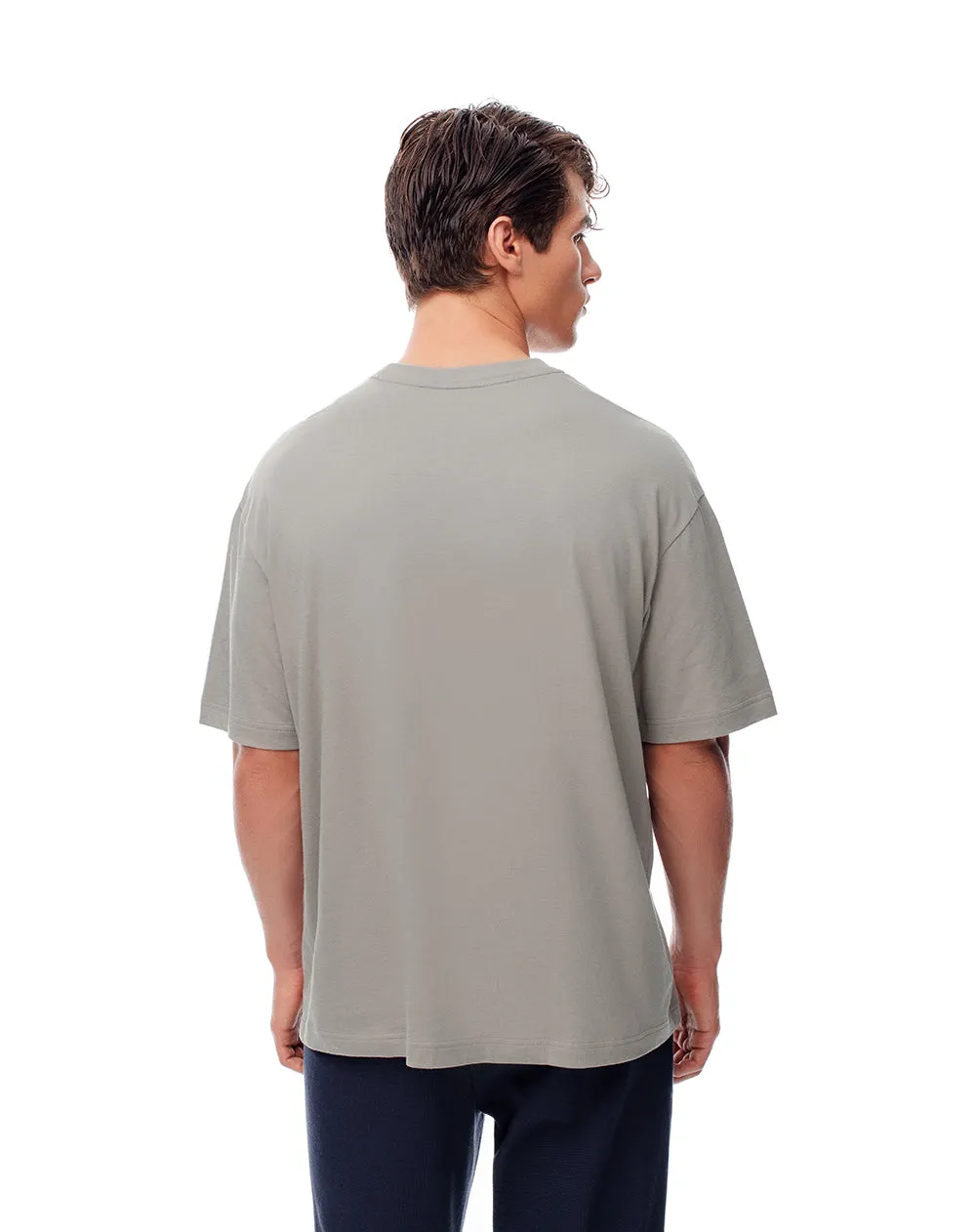 Camiseta relax algodón taupe hombre sold by Gef product image thumbnail 2
