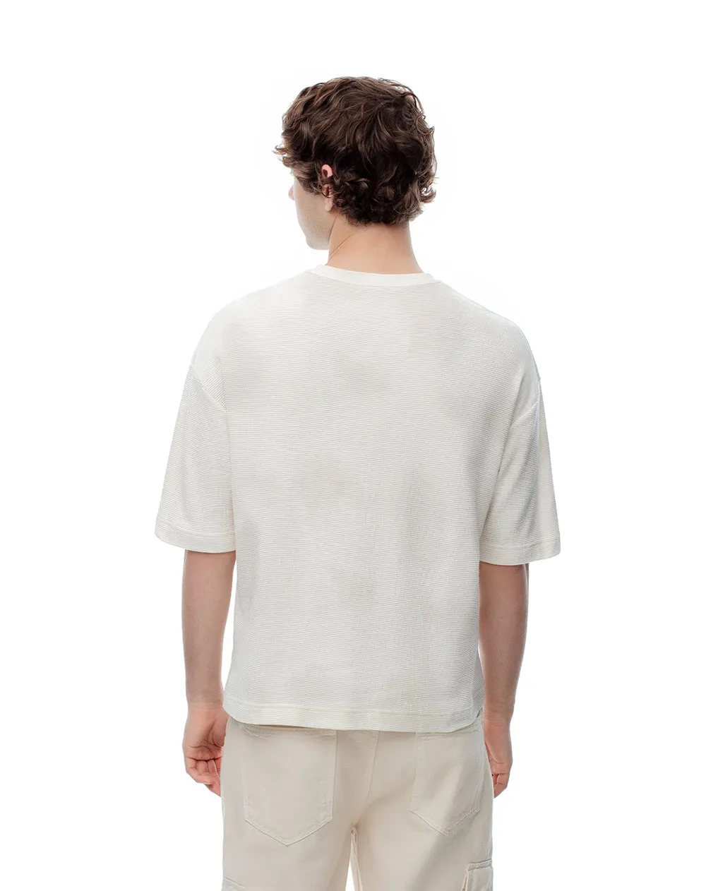 Camiseta regular algodón vainilla estampada hombre sold by Gef product image thumbnail 2