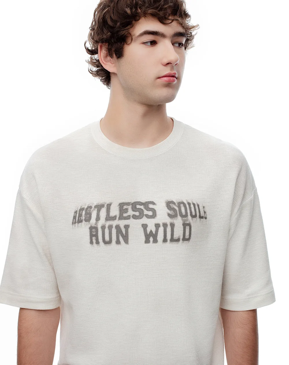 Camiseta regular algodón vainilla estampada hombre sold by Gef product image thumbnail 4