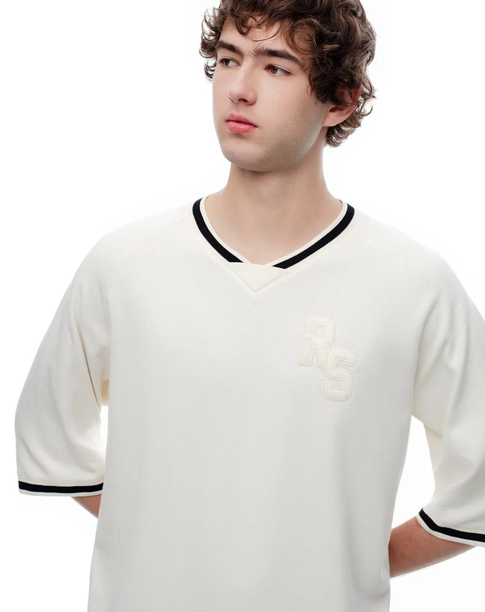 Camiseta regular algodón vainilla bordada hombre sold by Gef product image thumbnail 4