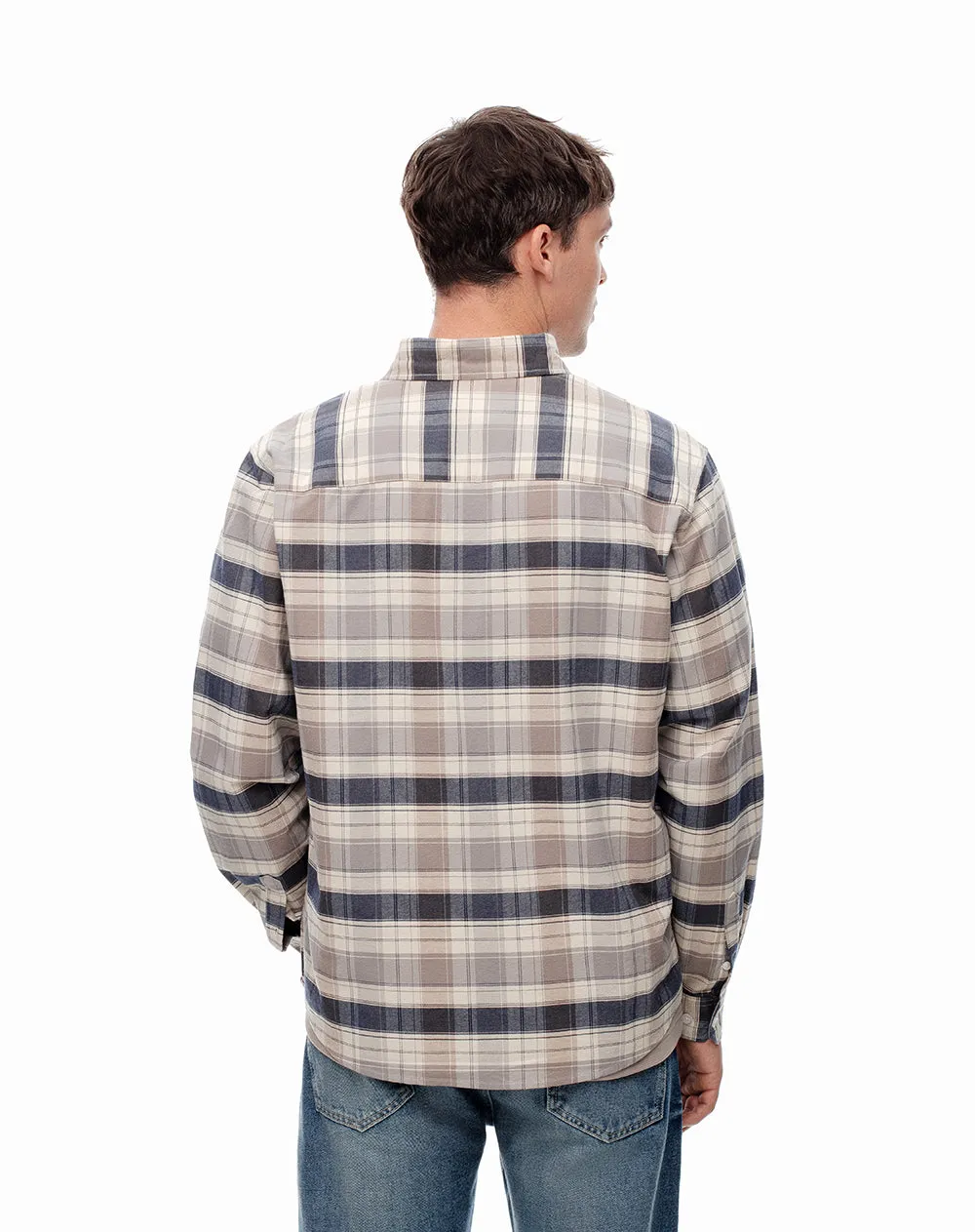 Camisa manga larga slim algodón cuadros hombre sold by Gef product image thumbnail 2