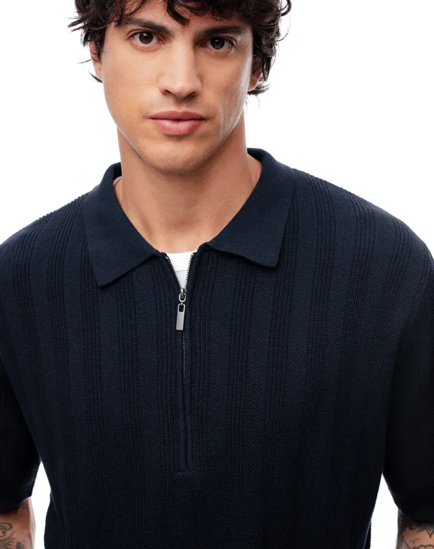 Camisa regular fit manga corta azul sold by Gef