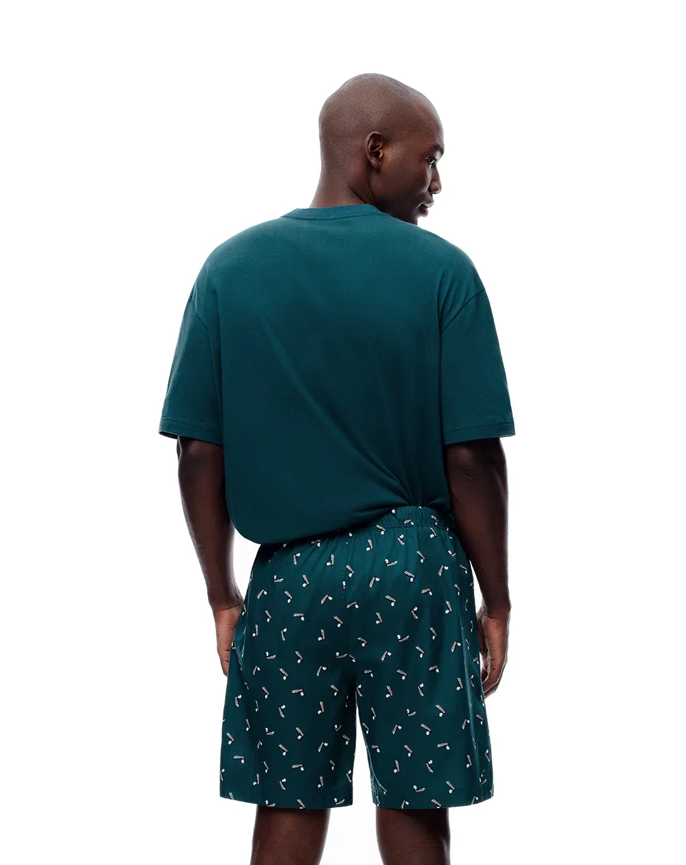 Bermuda de pijama hombre algodón estampada sold by Gef product image thumbnail 2