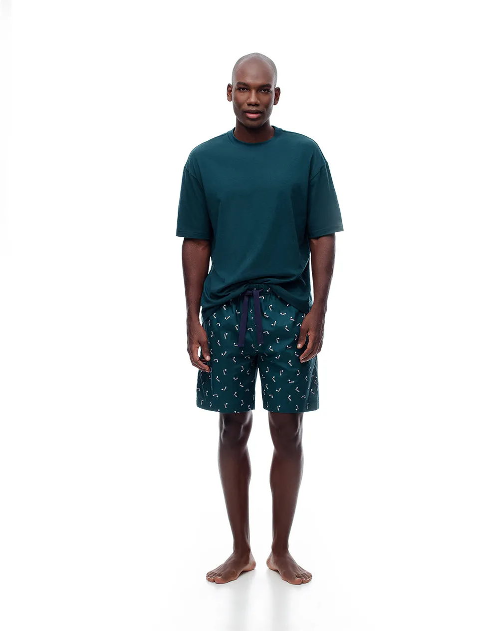 Bermuda de pijama hombre algodón estampada sold by Gef product image thumbnail 4