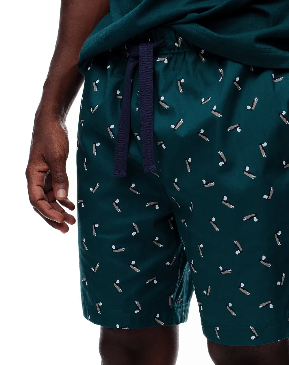 Bermuda de pijama hombre algodón estampada sold by Gef product image thumbnail 5