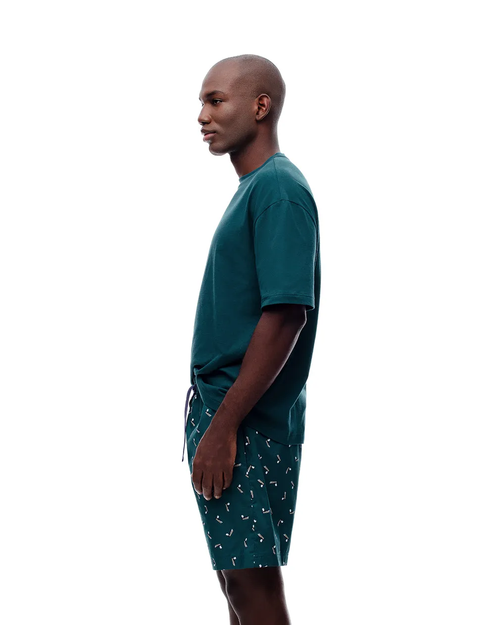 Bermuda de pijama hombre algodón estampada sold by Gef product image thumbnail 3
