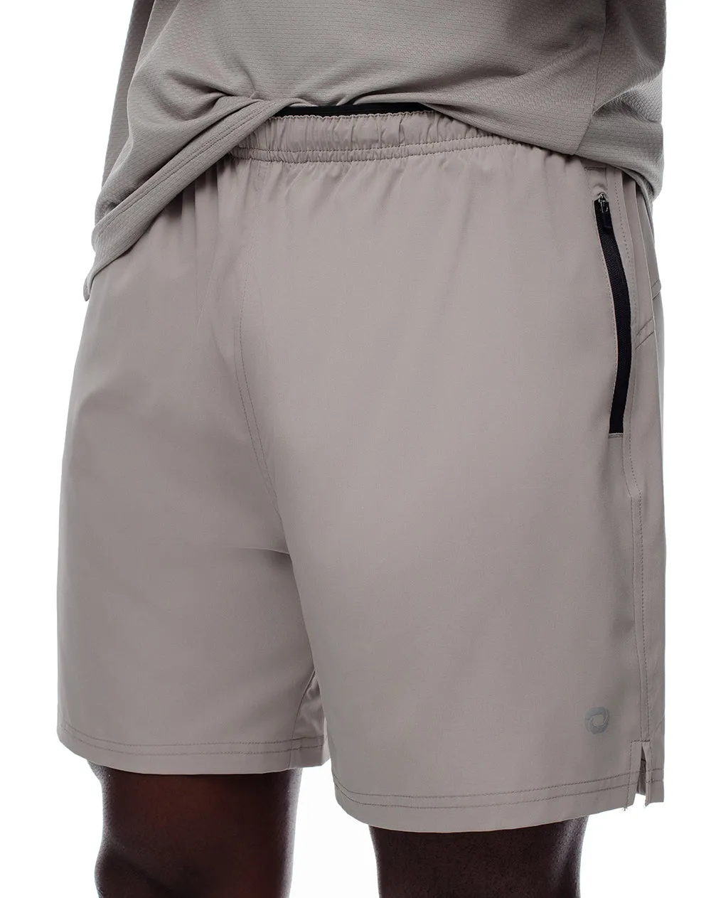 Pantaloneta deportiva malla interna taupe hombre sold by Gef product image thumbnail 5