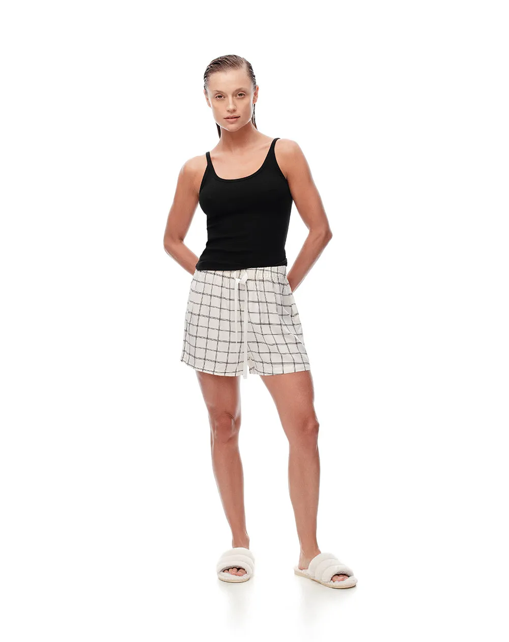 Short de pijama cuadros mujer sold by Gef product image thumbnail 3