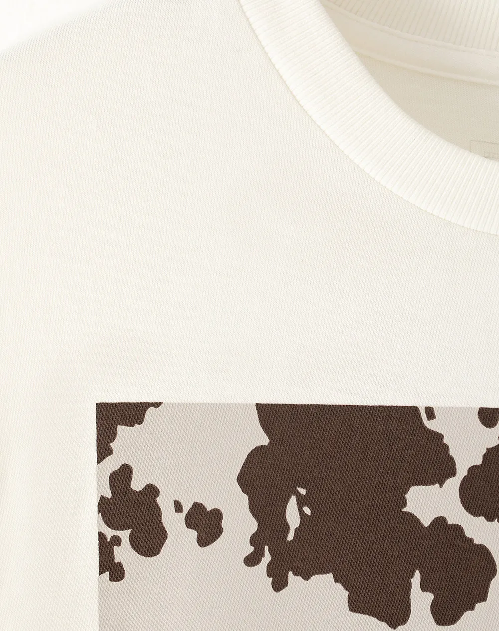 Camiseta oversize algodón habano estampada mujer sold by Gef product image thumbnail 2