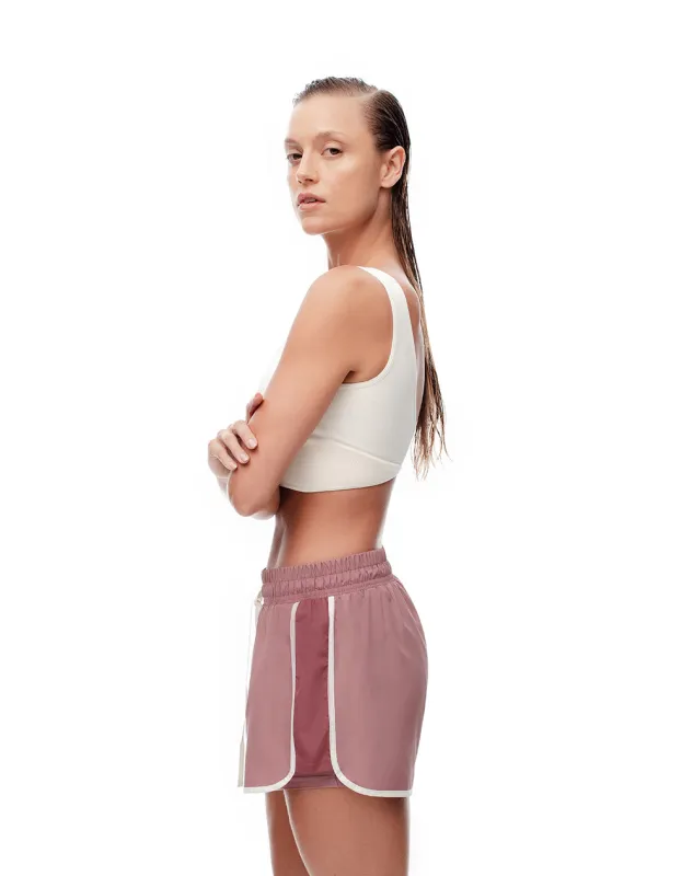 Short deportivo ciclista interno malva mujer sold by Gef