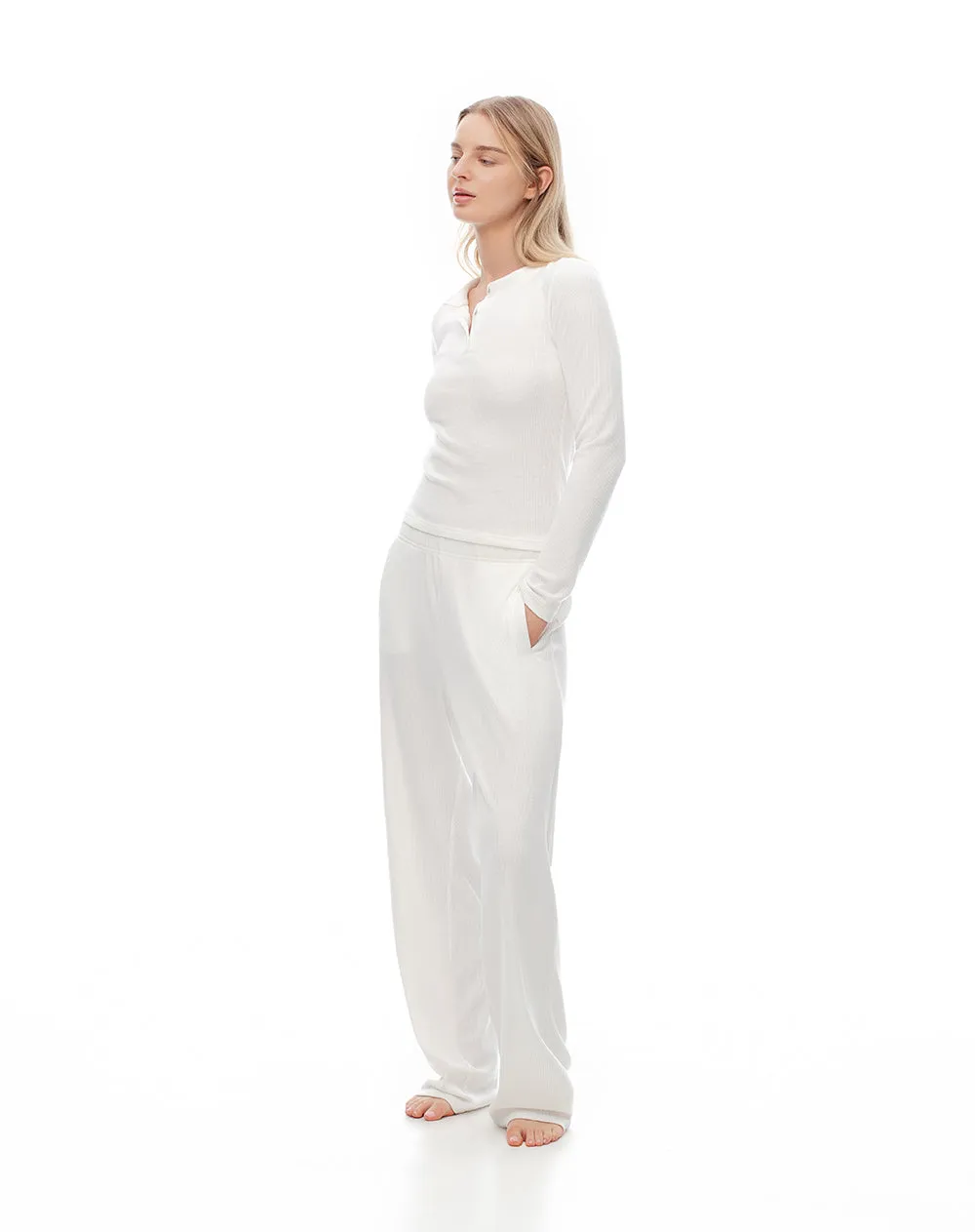Camibuzo slim blanco mujer sold by Gef product image thumbnail 4