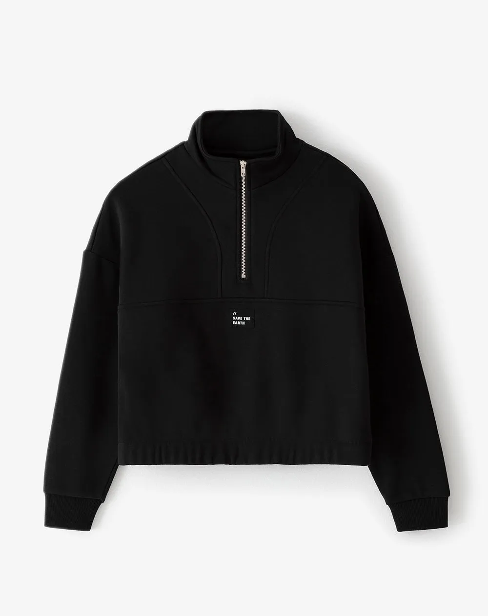 Buzo regular negro mujer sold by Gef