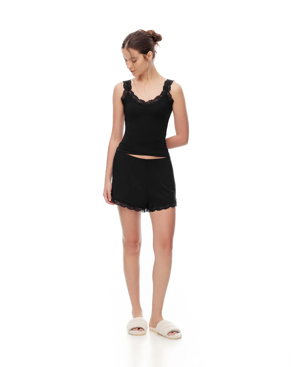 Short de pijama negro mujer sold by Gef product image thumbnail 3