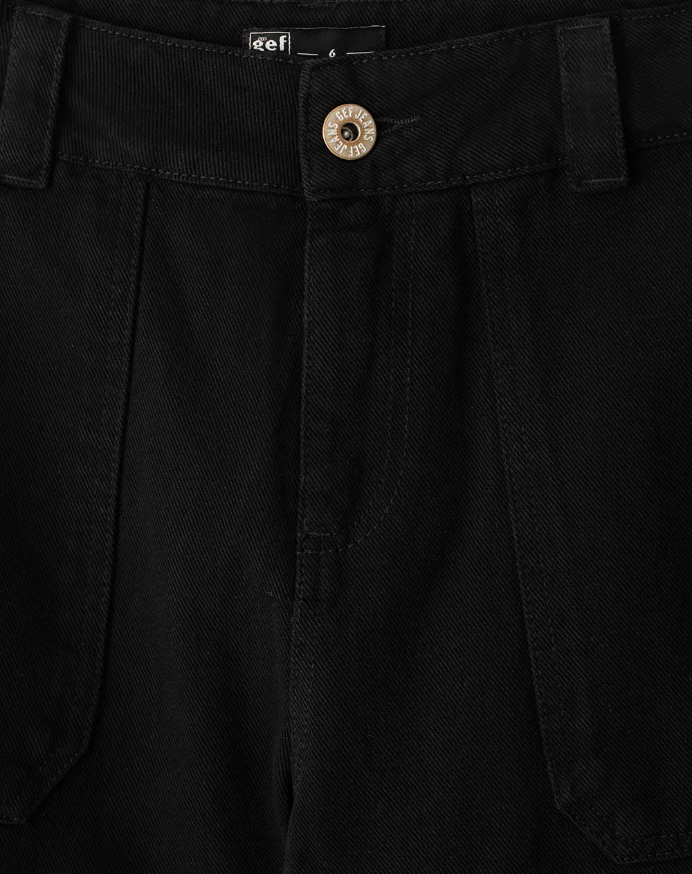 Jean culotte tiro medio negro mujer sold by Gef product image thumbnail 2