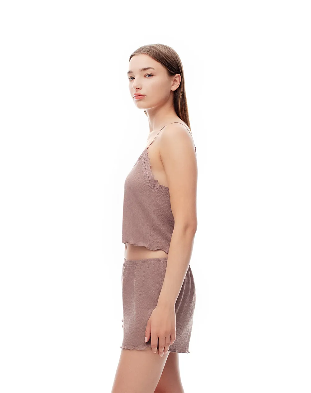 Short de pijama mujer café sold by Gef product image thumbnail 4