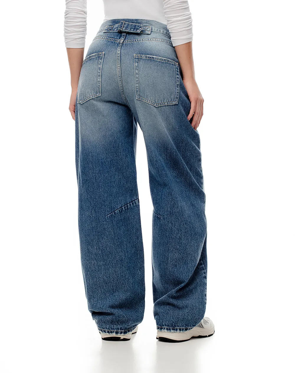 Jean wide leg tiro medio índigo medio mujer sold by Gef product image thumbnail 3