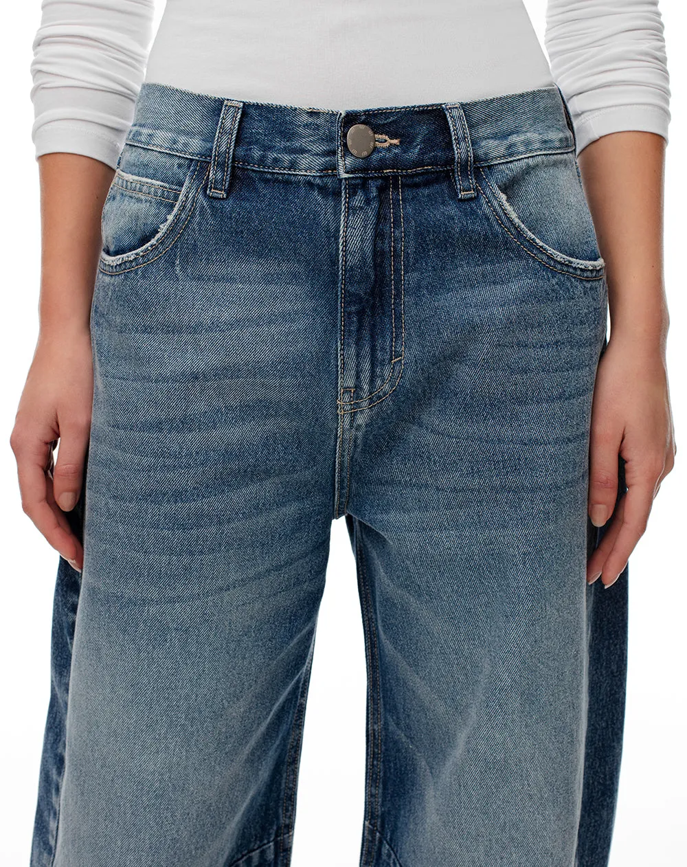 Jean wide leg tiro medio índigo medio mujer sold by Gef product image thumbnail 5