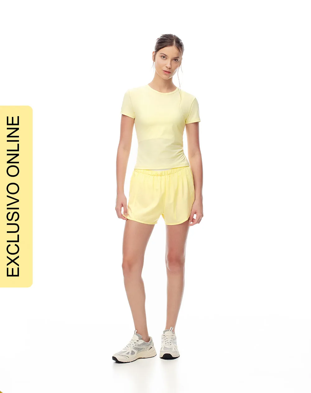 Camiseta deportiva secado rápido amarilla mujer sold by Gef