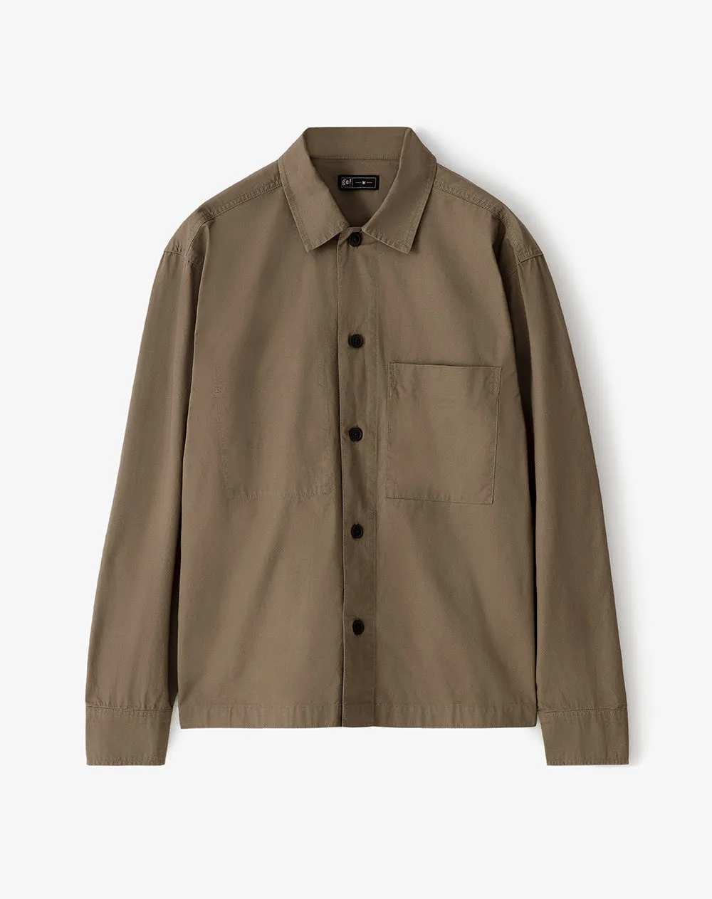 Camisa manga larga regular algodón habano hombre sold by Gef