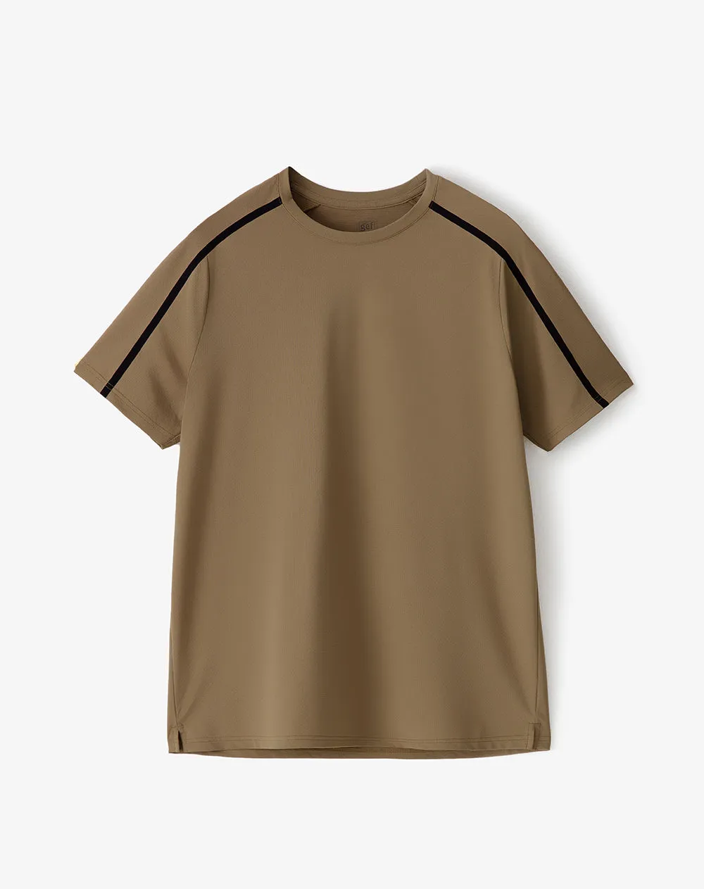 Camiseta deportiva antibacterial café hombre sold by Gef