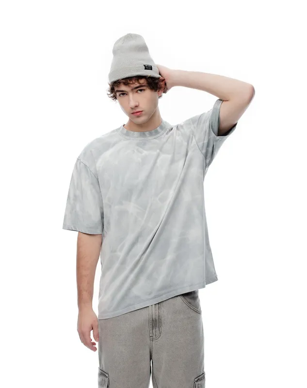 Camiseta regular algodón tie dye gris hombre sold by Gef