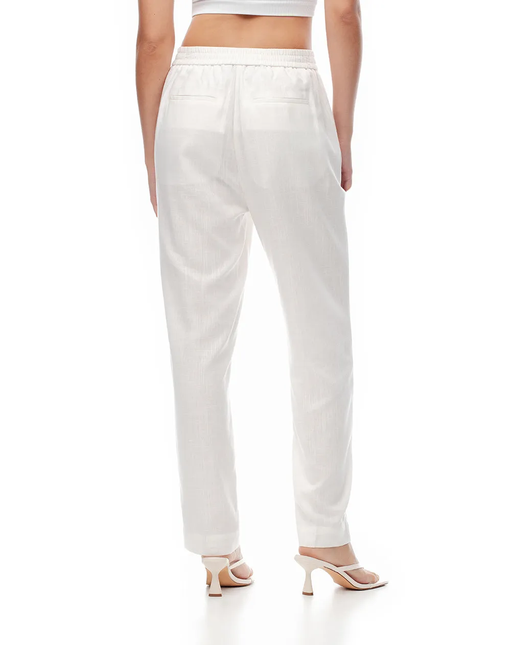 Pantalón regular alto blanco mujer sold by Gef product image thumbnail 2