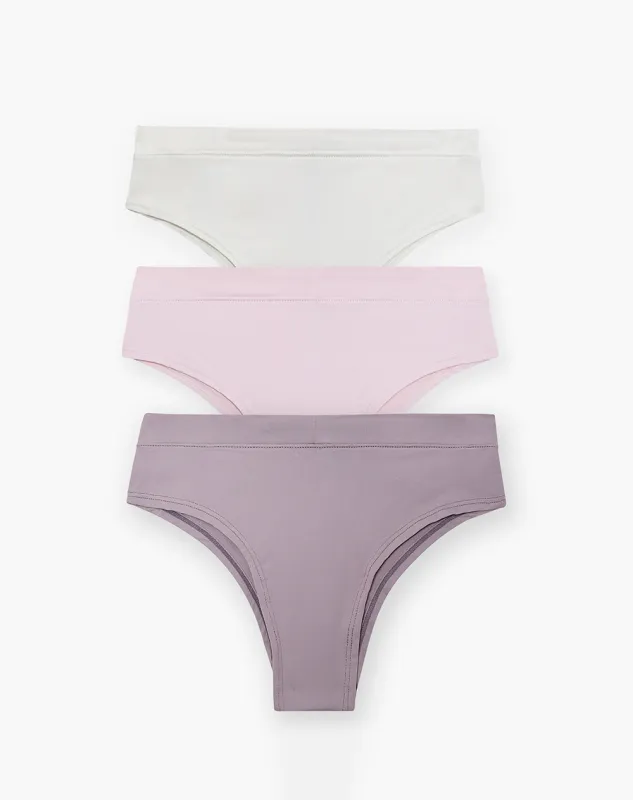 3 pantys clasico en punto tiro medio surtido sold by Gef
