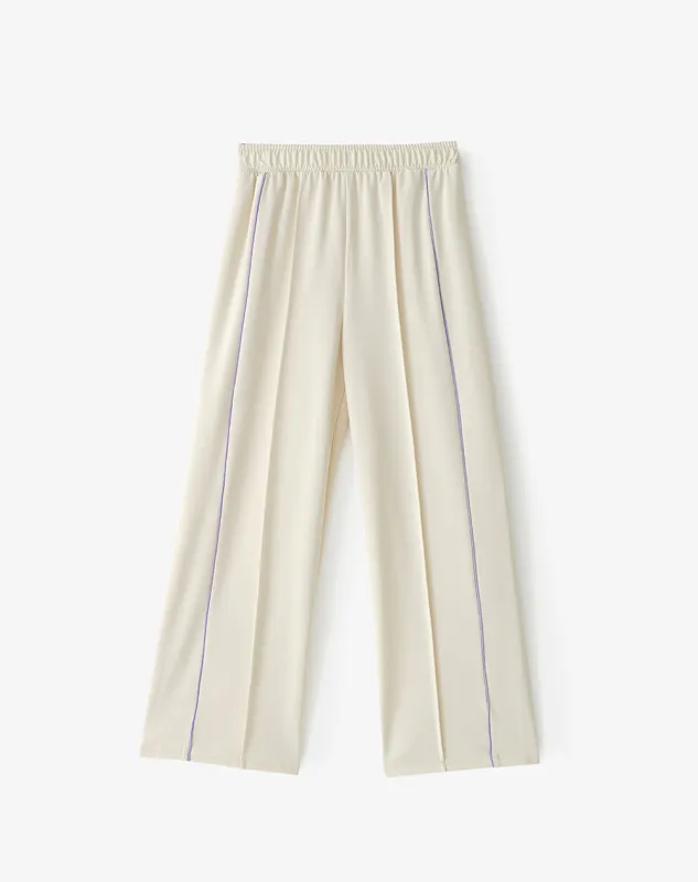 Pantalón relaxed fit tiro medio crema sold by Gef