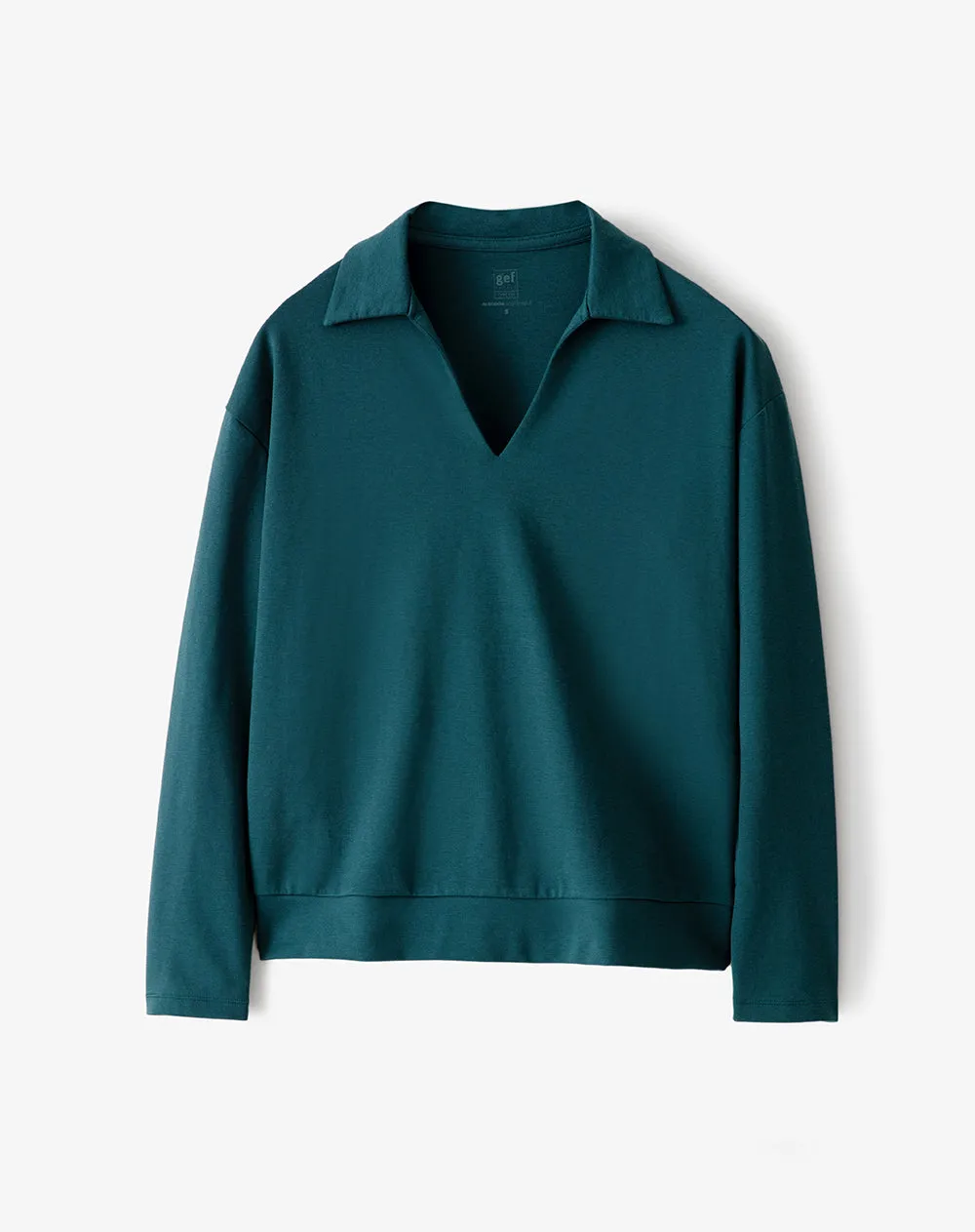 Camibuzo tipo polo oversize verde mujer sold by Gef product image thumbnail 5
