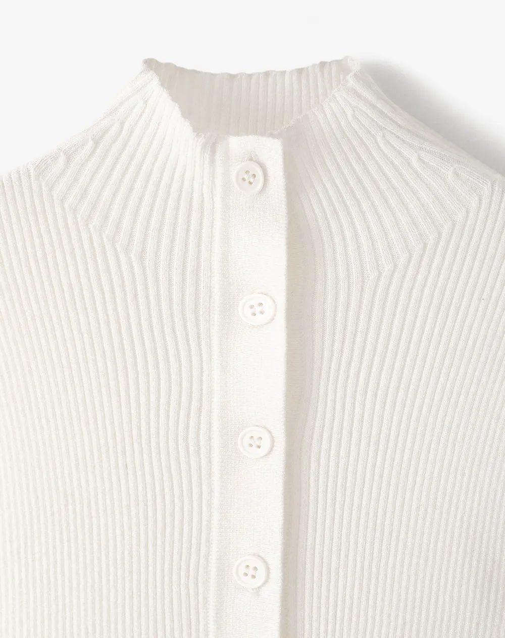 Camiseta esqueleto slim tejido de punto blanca mujer sold by Gef product image thumbnail 2