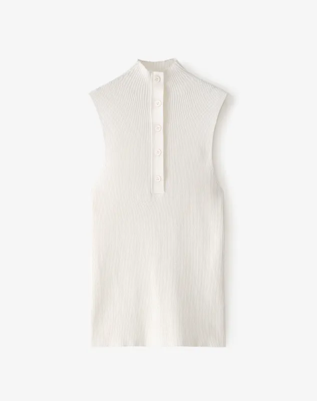 Camiseta esqueleto slim tejido de punto blanca mujer sold by Gef