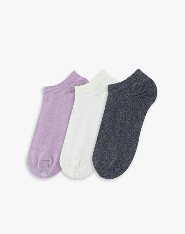 Medias mujer tobillera corta pack x3 surtido sold by Gef