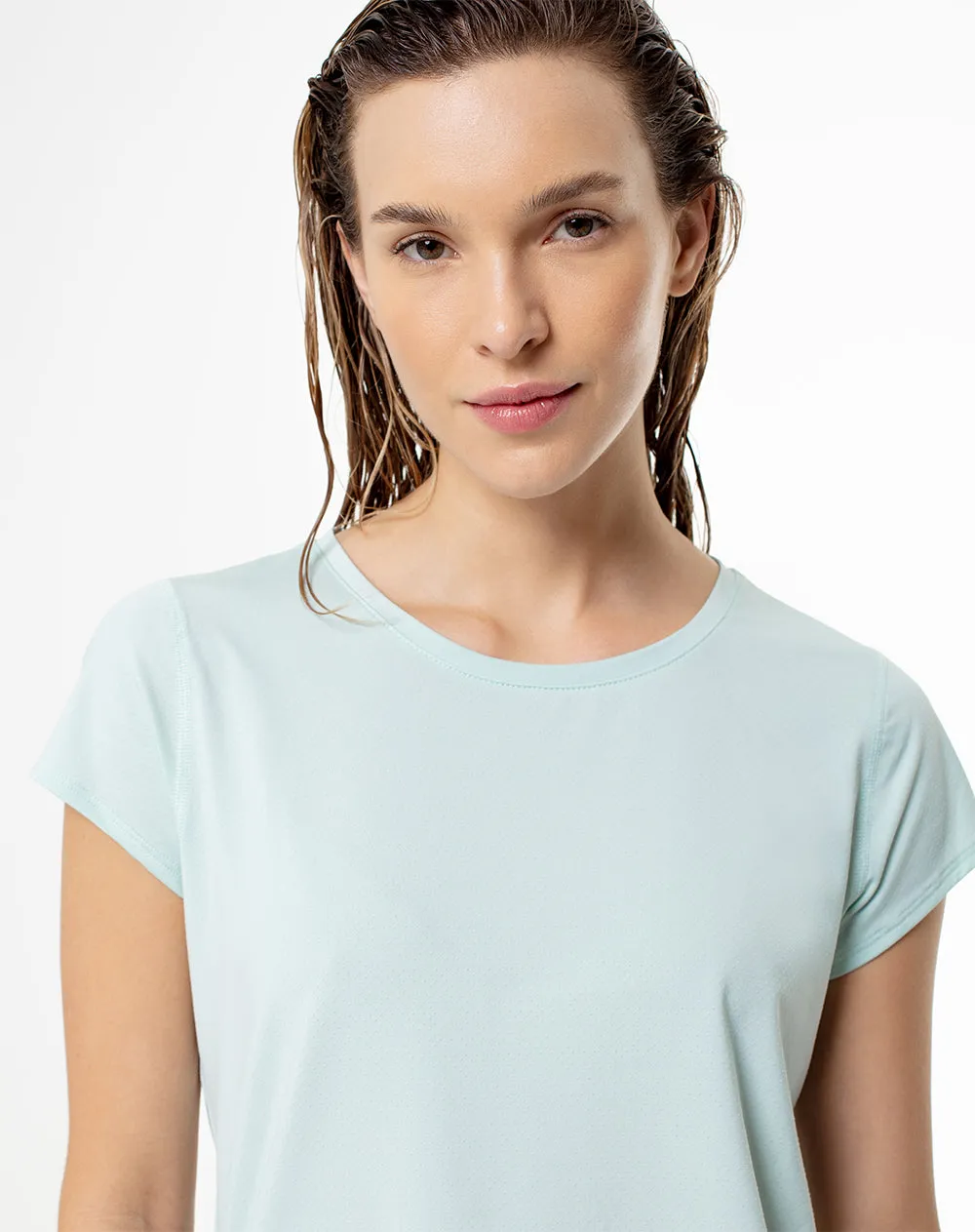 Camiseta deportiva mujer secado rápido azul sold by Gef